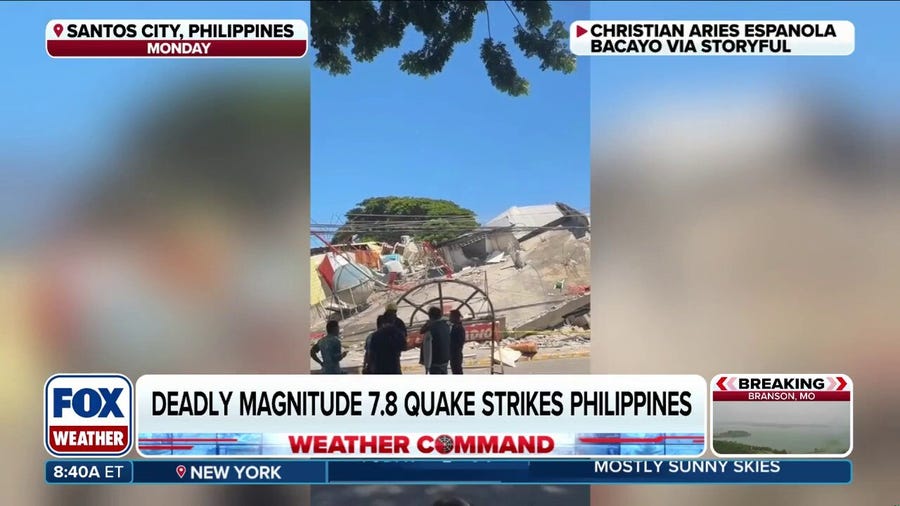 Deadly magnitude 7.8 earthquake strikes off the Philippines