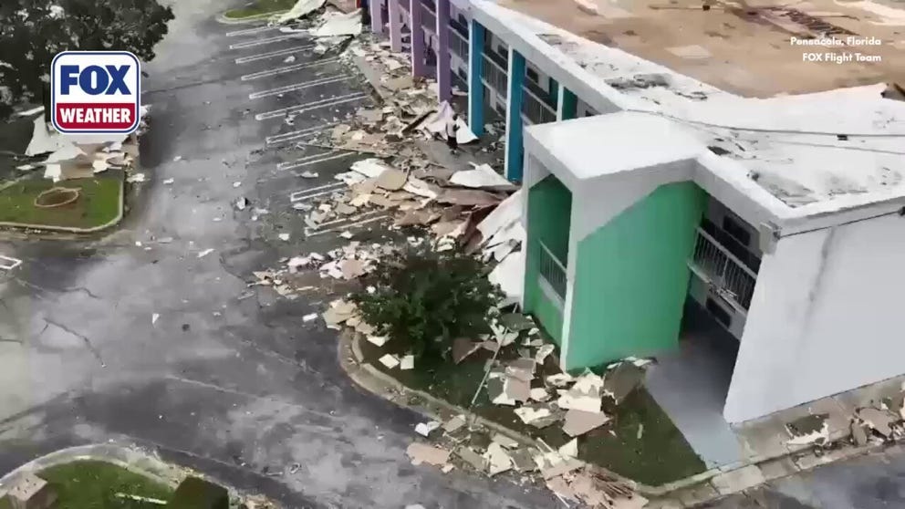Pensacola, Florida, was among the areas hardest hit by Hurricane Isaias, as the FOX Flight Team surveyed widespread damage from above.