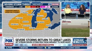 More severe storms target Great Lakes with large hail, heavy rain, possible tornadoes 