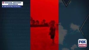 Sky turns ominous red as Tropical Cyclone Narelle moves in over Western Australia