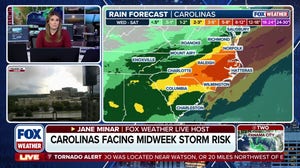 Storms shift into the Mid-Atlantic and Carolinas increasing flash flood threat
