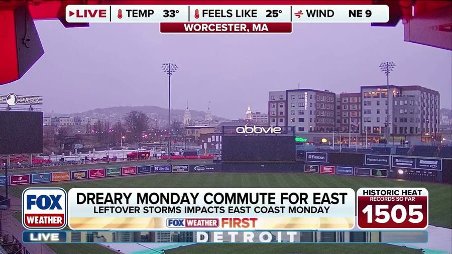 Northeast could see some lingering snow & strong storms impacting millions