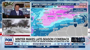 April snow and winter weather expected across Northern Plains, Upper Midwest, New England