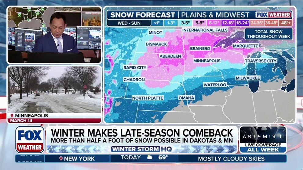 Even as April begins, snow and other winter weather will return across the northern US. Parts of the Northern Plains, Upper Midwest and New England will see several rounds of snow and potentially ice that could create dangerous travel conditions through the week.