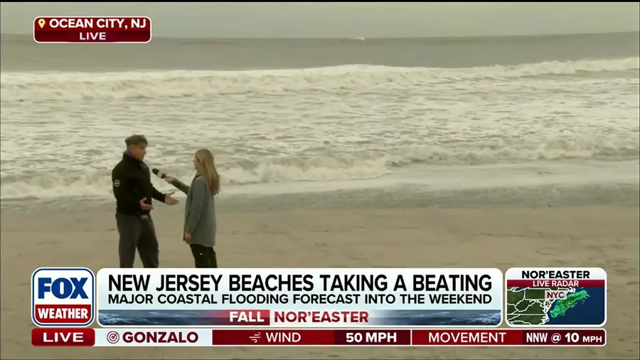 Powerful nor’easter slams Jersey Shore with fierce winds and coastal erosion
