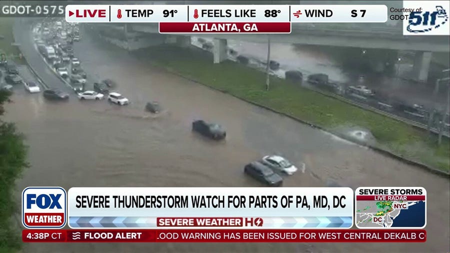 Dangerous Flash Flooding Hits Atlanta as Severe Storm Threat Expands Across the Northeast