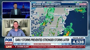 Severe storms in the Mid-Atlantic fail to become major weather outbreak
