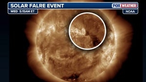 Watch: Three powerful solar flares emanate from the sun 
