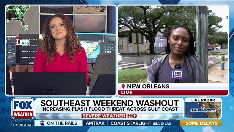 Southeast weekend washout soaks New Orleans