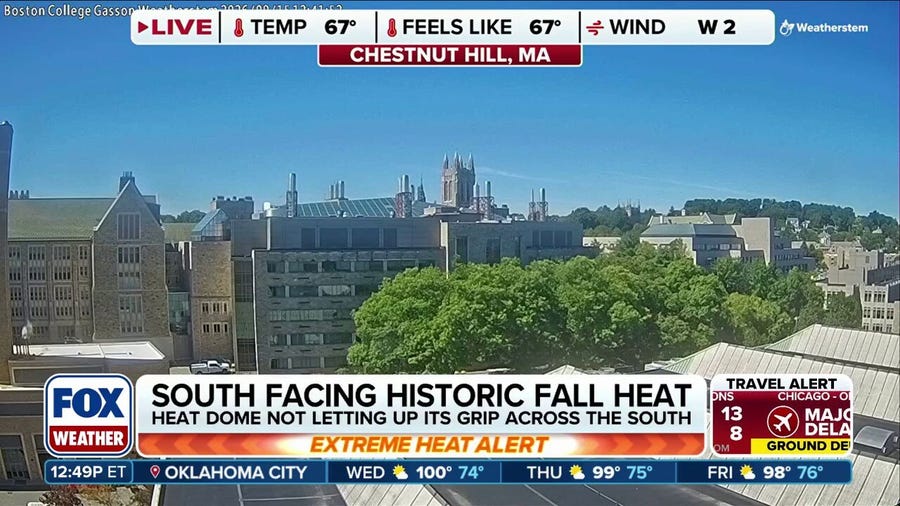 Cooler fall temperatures sweep the Northeast