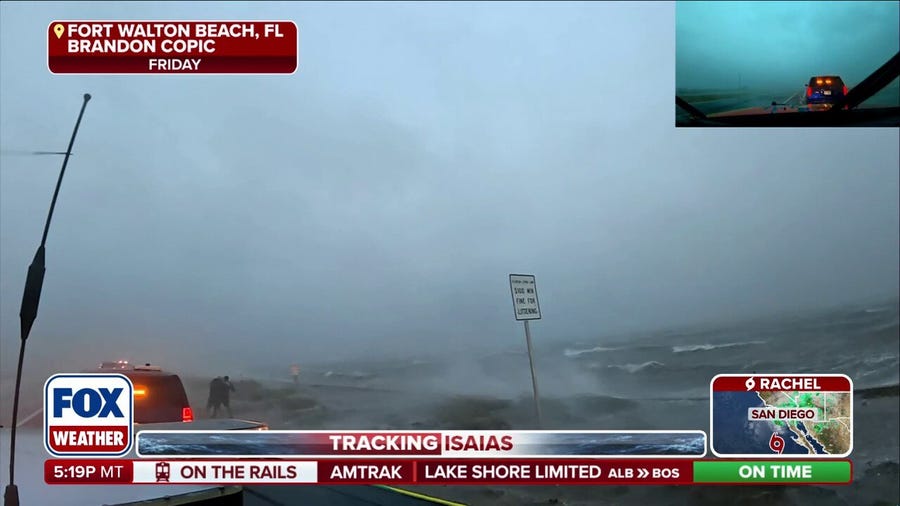 Isaias slams the Florida Panhandle before pushing further inland