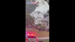 Home catches fire after being struck by lightning