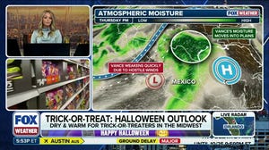 Millions brace for wet Halloween weekend as Tropical Storm Vance's moisture spreads across US