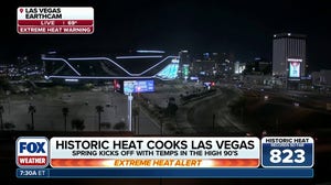 Historic heat cooks Las Vegas with temperatures in the high 90s impacting millions