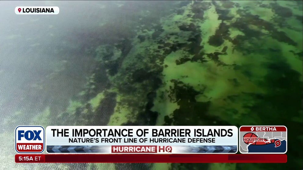 Acting as a first line of defense against wave action and storm surge, barrier islands protect the mainland during hurricane season. FOX Weather Senior Correspondent Robert Ray visits the Chandeleur Islands in Louisiana to explain how these islands work and how past storms have impacted them.