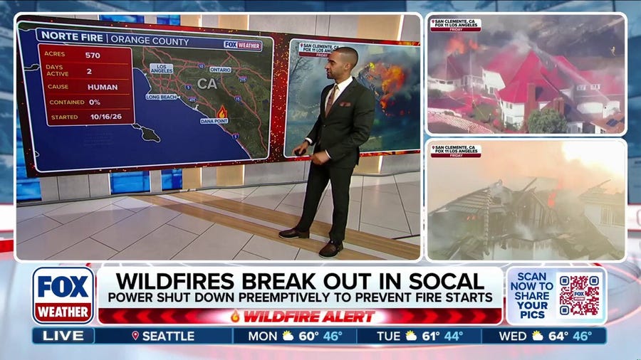 Wildfires continue to spread in California this weekend