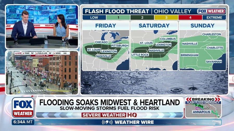 Life-threatening Flash Flood Emergency in southeast Missouri as storms target 40M across Heartland
