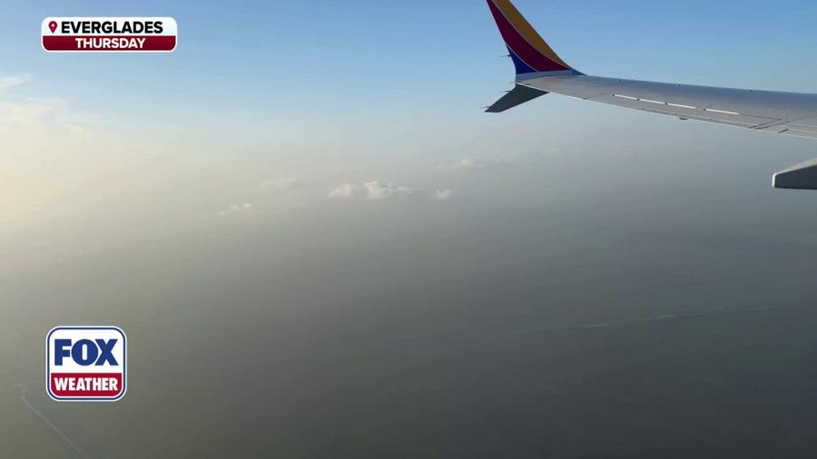 View from above: Layer of Saharan dust blankets the Florida Everglades
