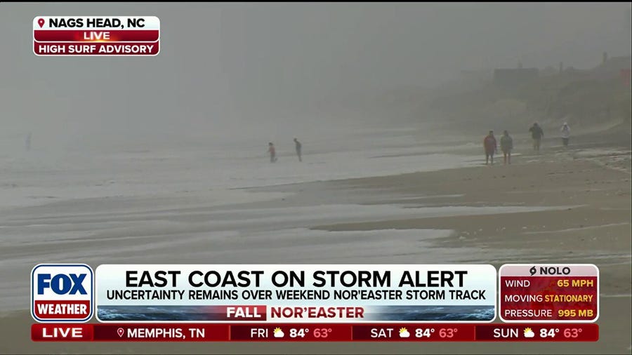 First fall Nor’easter batters the Outer Banks’ coast causing severe beach erosion and flooding