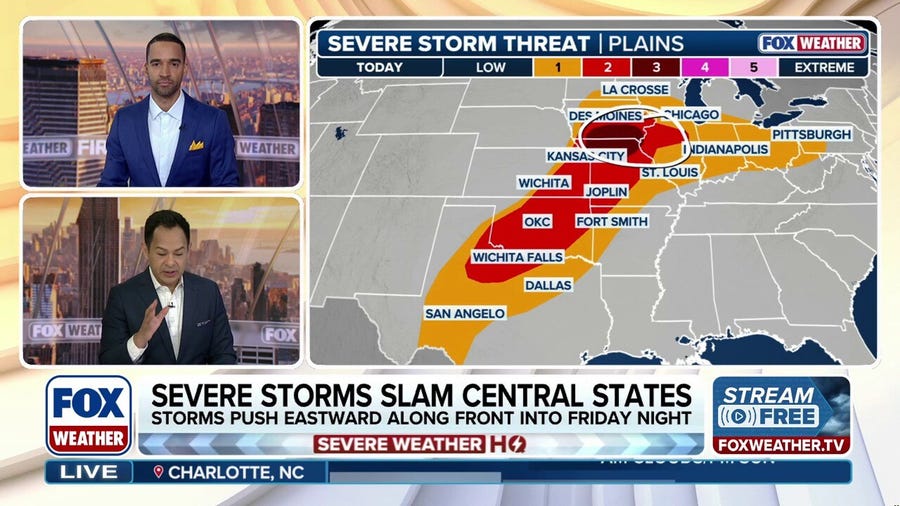 Severe weather reloads over Midwest, Plains with storms targeting 60M+ from Texas to Pennsylvania