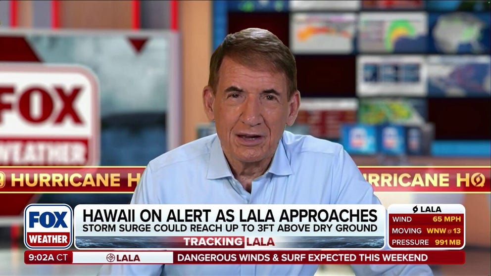 As Tropical Storm Lala is on the verge of becoming a hurricane, FOX Weather Hurricane Specialist Bryan Norcross analyzes the exact track, dangerous storm surge, and life-threatening flash floods expected to bear down on Hawaii: