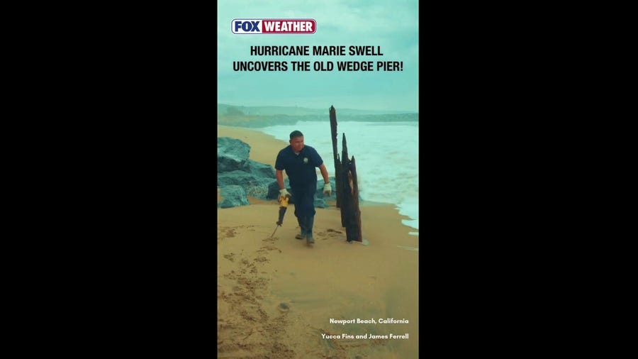 Hurricane Marie's swell unveils forgotten piece of history at California's iconic Wedge