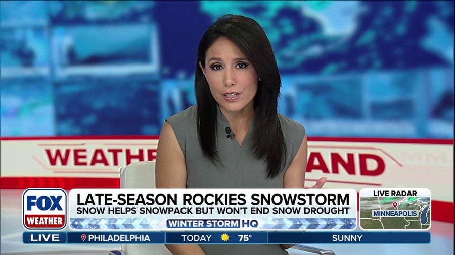 Late-season snowstorm to help record low snowpack across Central Rockies