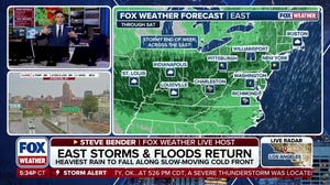 Storms, flash flood threat return to the Northeast, Ohio River Valley