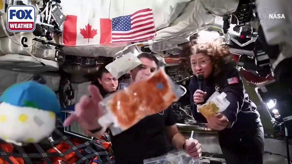 Astronauts need to eat too while traveling through space. The crew aboard Artemis II share the rehydrated meals they enjoy on their journey, including shrimp cocktail, green beans, and even mac and cheese. 