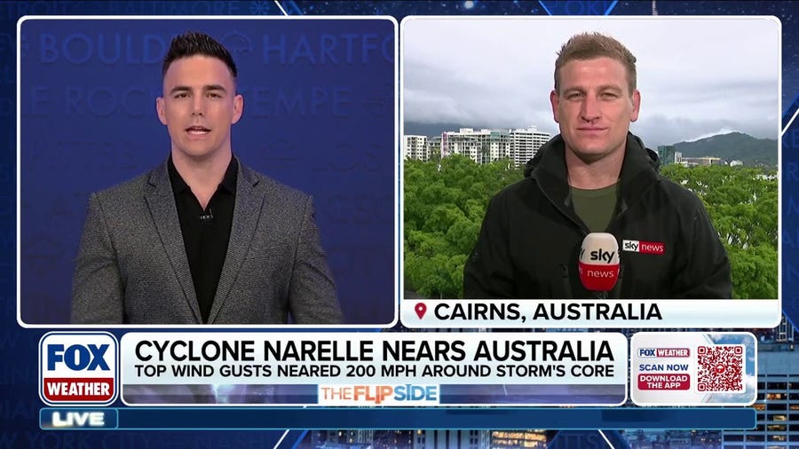 Cyclone Narelle makes landfall in Australia