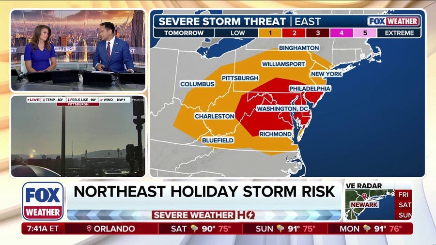 Thunderstorms threaten July 4 and America 250 celebrations across Northeast, Mid-Atlantic