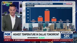 How warm will Dallas get on Thursday during the sizzling heat wave?