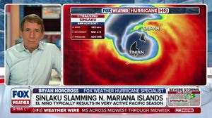 FOX Weather Hurricane Specialist Bryan Norcross provides expert insight as Typhoon Sinlaku slams Saipan with 109 mph gusts