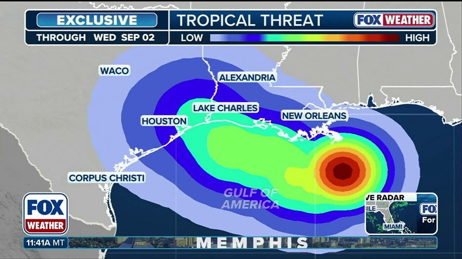 Invest 97L churns in Gulf with 50/50 chance of becoming tropical depression