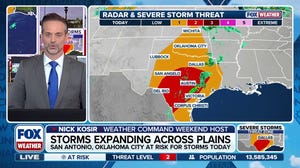 Severe storm threat expands across the Southern Plains