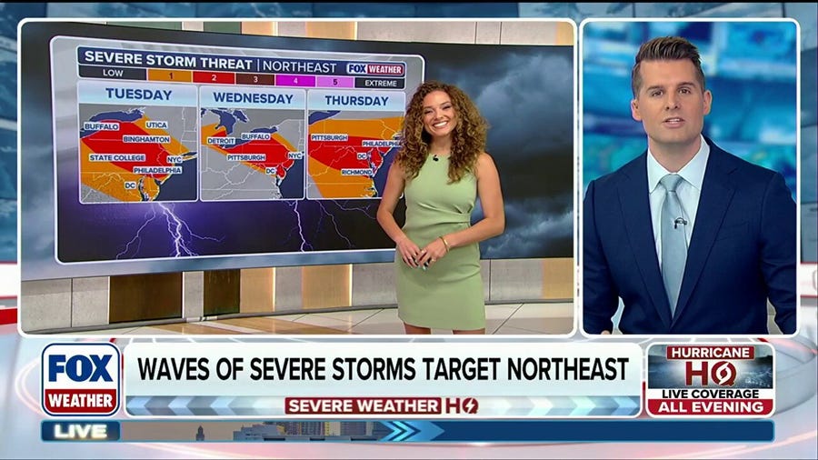 Rare multiday severe storm threat targets Northeast, Mid-Atlantic