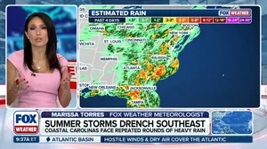 Summer storms drench the Southeast 