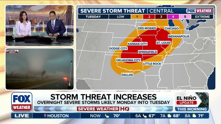 Multi-day severe weather threat targets the Plains and Midwest