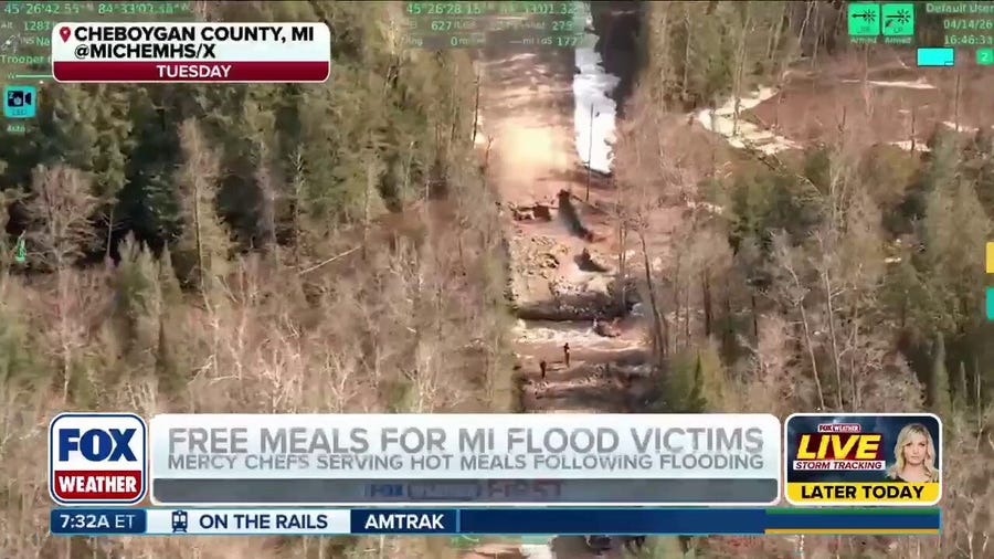 Flood victims given free meals following devastating storms in Michigan 