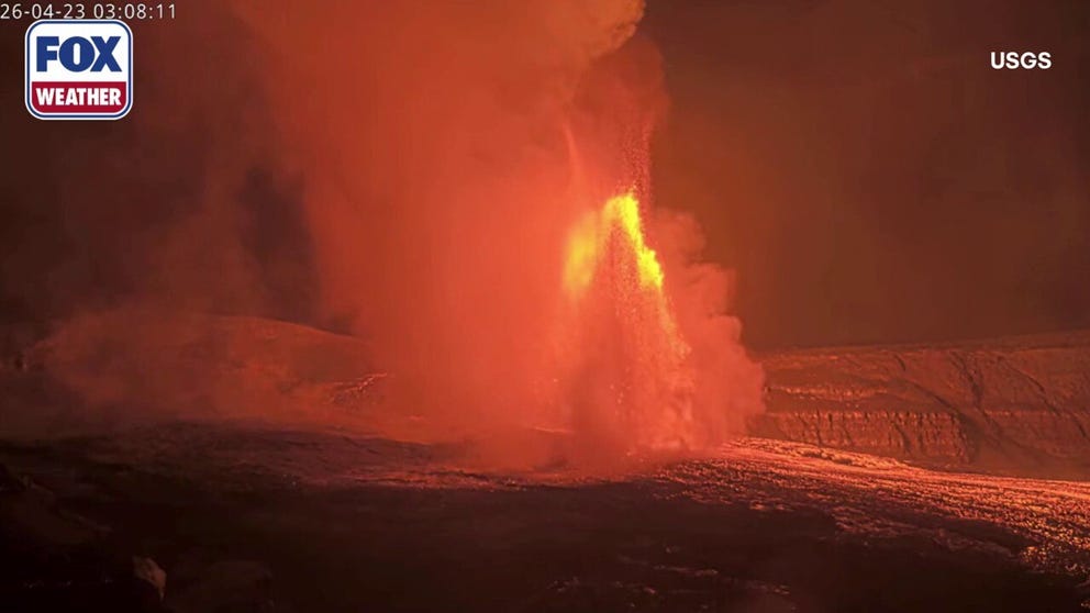 Hawaii's Kilauea volcano erupted just after 1:30 a.m. Thursday, its 45th eruptive episode since Dec. 23, 2024.