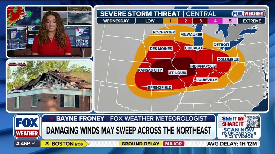 Another round of severe storm target the Midwest and Northeasst
