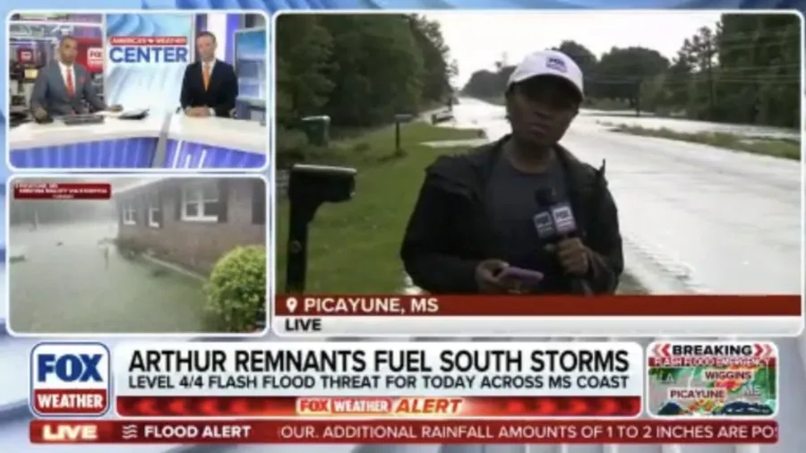 Arthur remnants fuel storms across the South, Flood Watches issued in Mississippi