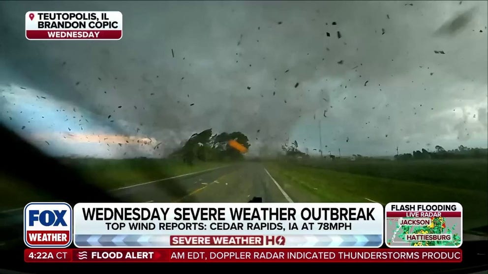 A severe weather outbreak tore through the Midwest Wednesday night, with Iowa, Illinois, and Indiana bearing the brunt of the storm's widespread tornadoes, large hail, and destructive winds. Numerous structures have been leveled, leaving several communities reeling. FOX Weather Meteorologists Britta Merwin and Craig Herrera recap the devastating outbreak: