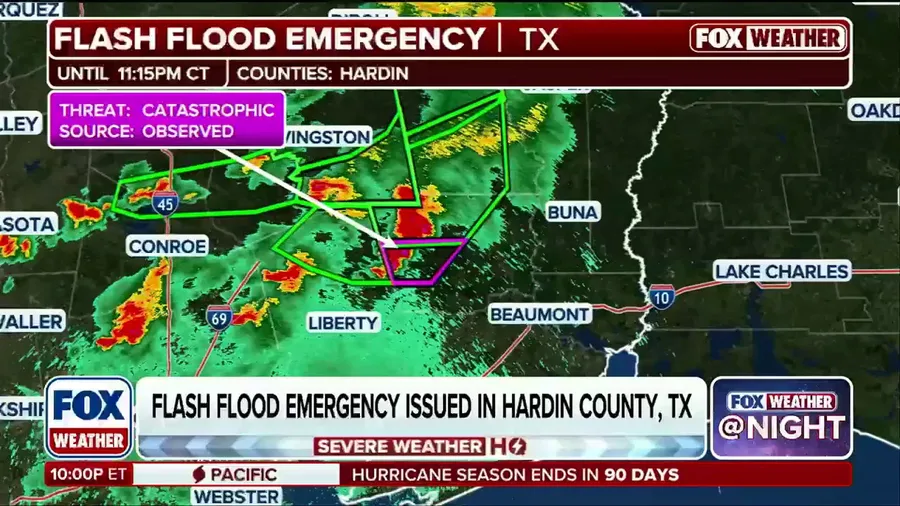 Flash Flood Emergency issued in Texas as Edouard triggers life-threatening flooding