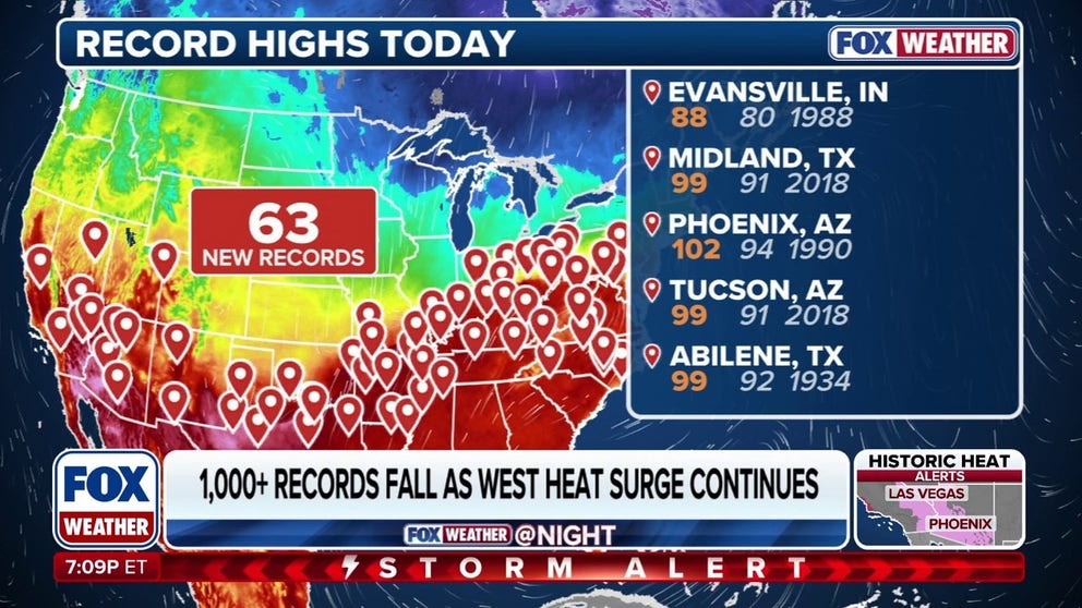 A historic and record-breaking heat wave continues to grip the Southwest as a powerful and unusually strong heat dome remains locked over the region. The heat dome is expected to strengthen again this week, with the potential to set hundreds of additional records. The heat wave has already broken over 1,500 records across several states. 