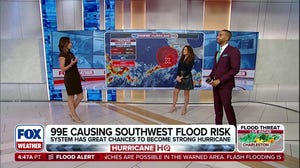 Pacific basin hot with tropical activity as Invest 99E could cause Southwest flood risk