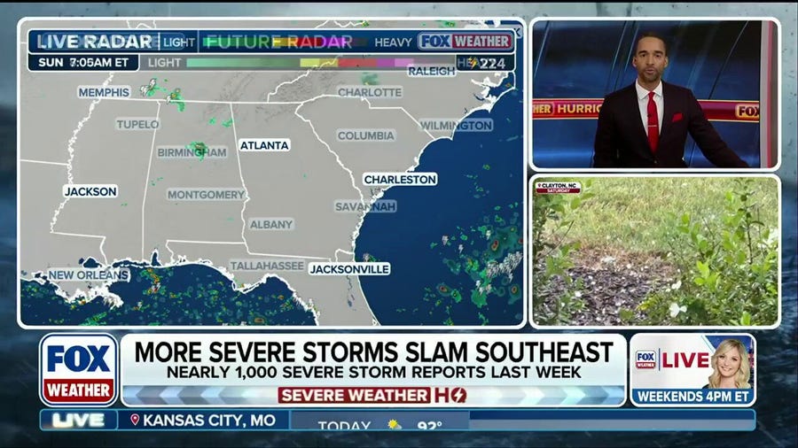 Severe storms taking shape across the Southeast with heavy rain, flooding possible
