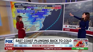 Cold snap to follow record heat across the East next week