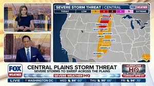 Severe storms to reignite over Plains from North Dakota to Texas with more large hail possible