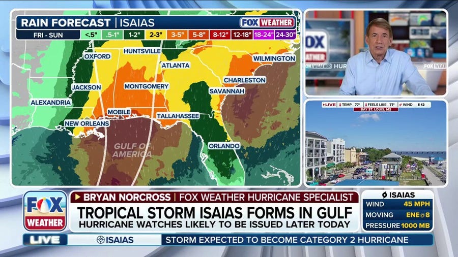 Exclusive analysis: Tropical Storm Isaias to threaten the Gulf as a hurricane